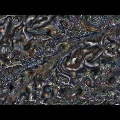 Juno'dan Jüpiter Bulutlarının Hareketli Görüntüsü