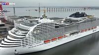 Le méga paquebot MSC World America va quitter le chantier naval de Saint-Nazaire | TF1 INFO
