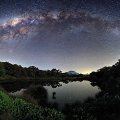 Milky Way Over Piton de l'Eau