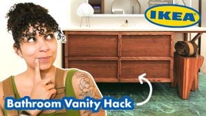 IKEA Vanity Hack Elevates Outdated Bathrooms