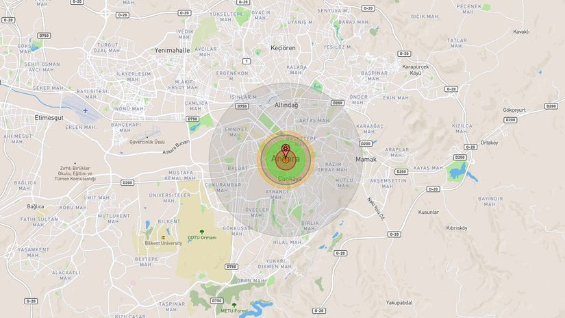 Hiroşima'ya atılan bomba, Ankara'ya atılsaydı ne kadarlık bir alan etkilenirdi?