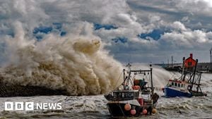 Heavy Storms And Flooding Hit UK As Summer Ends