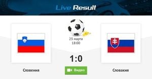 Slovenia Defeats Slovakia 1-0 In Thrilling Play-Off Match