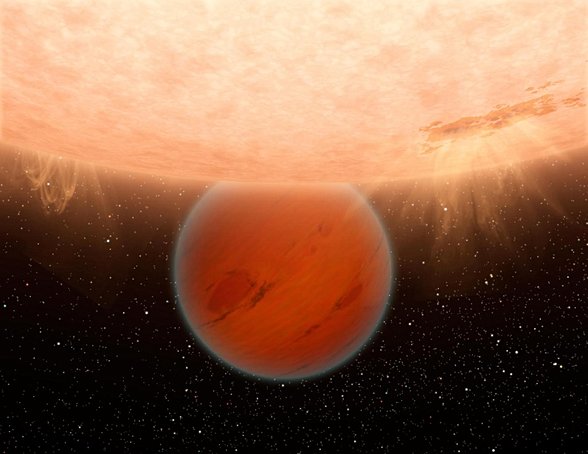 Gliese 436 b'nin sanatçı sunumu (aksi takdirde GJ 436 b olarak bilinir) (Resim Kredisi: NASA / JPL-Caltech / UCF)