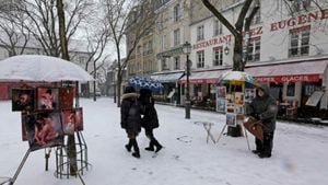 France Faces First Cold Wave Of Winter