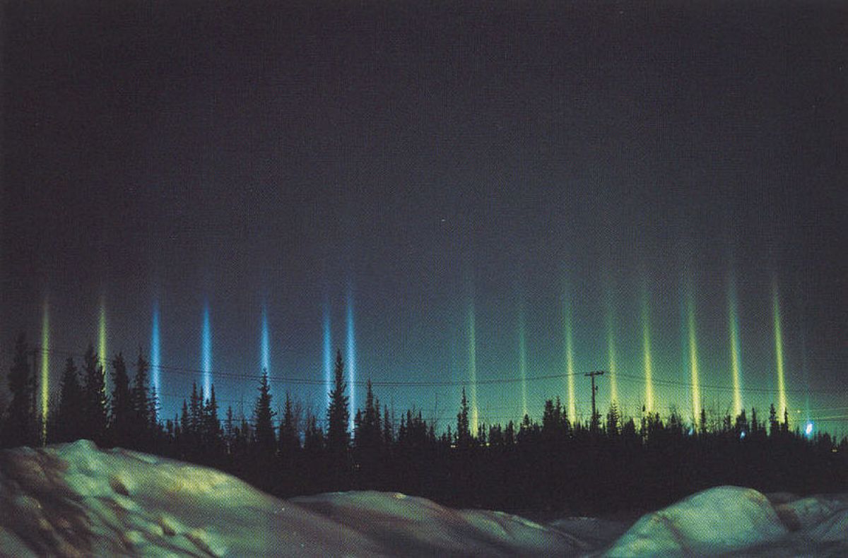 Colorful Light Pillars