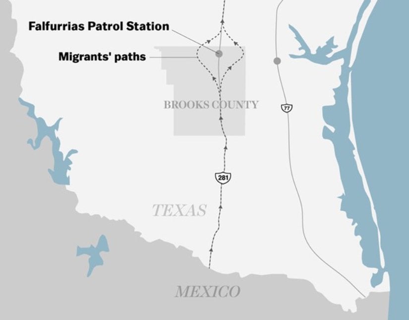 Göçmenlerin izlediği rota.