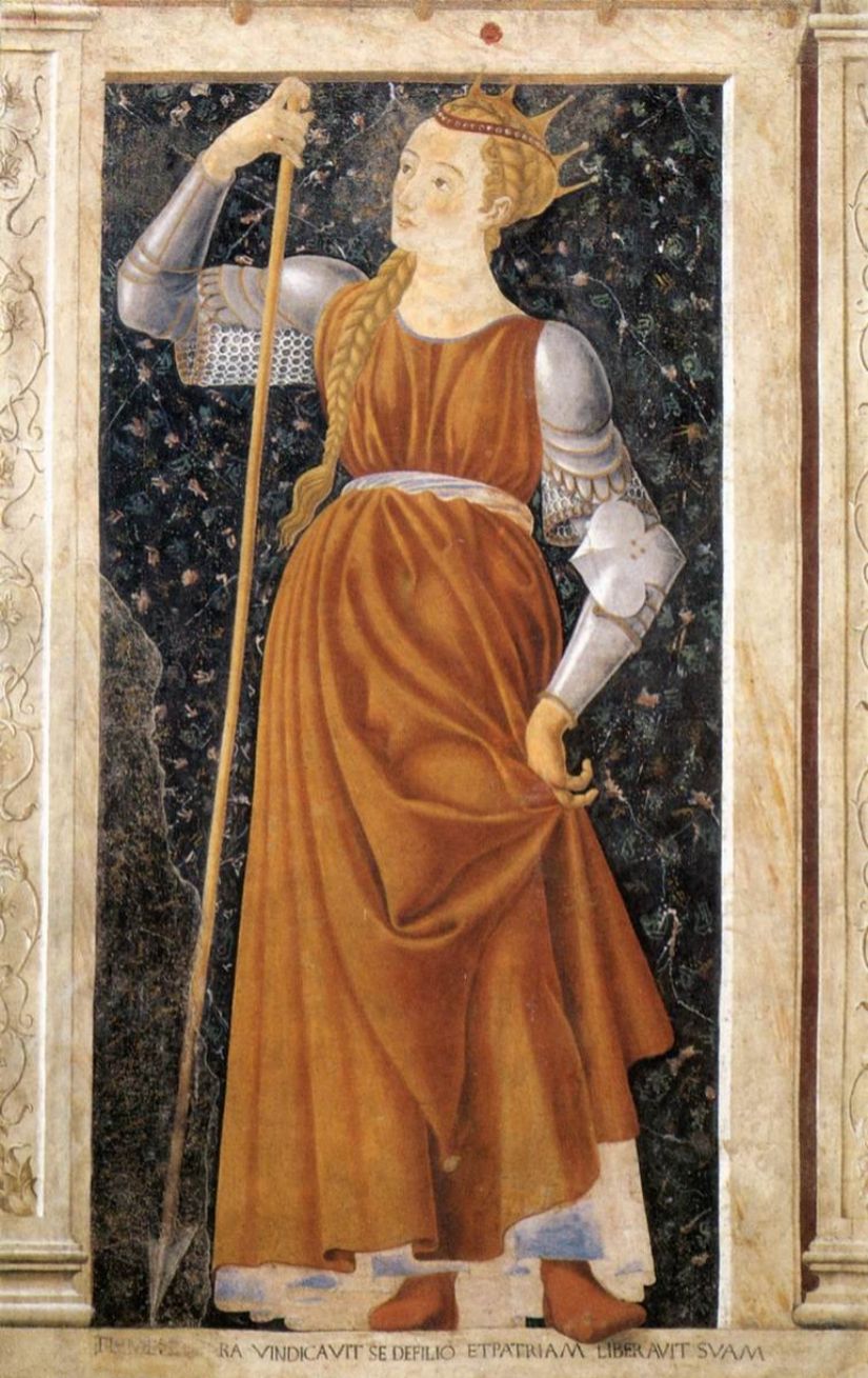 Andrea del Castagno'nun Kraliçe Tomris (Ünlü Erkekler ve Kadınlar serisinden)