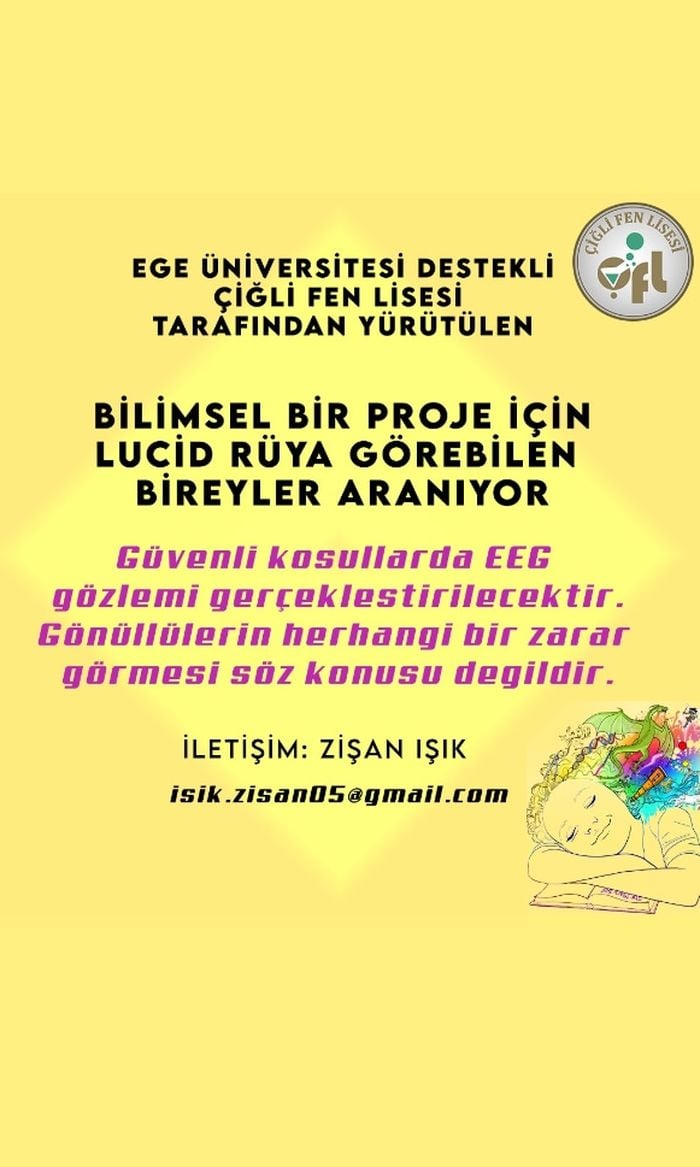 Ege Üniversitesi Destekli Lucid Rüya Projesi