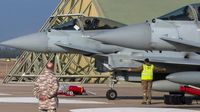 RAF Typhoon jets 'in talks to patrol Ukraine airspace' & cover British troops