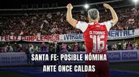 Santa Fe: posible nómina para recibir a Once Caldas en Liga