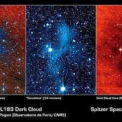 Coreshine from a Dark Cloud