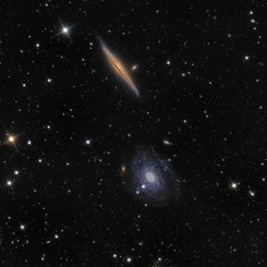 Draco'da NGC 5965 ve NGC 5963