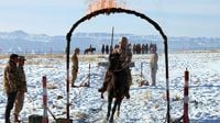 Cavalry guards stretch of rugged border area