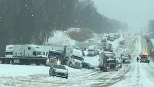 Winter Storm Causes Widespread Road Closures Across California And Oregon