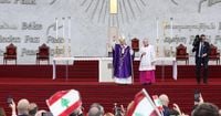 Pope urges Middle East to reject 'horror of war' at end of first overseas trip