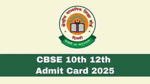 CBSE Releases 2025 Admit Cards For Class 10 And 12 Exams