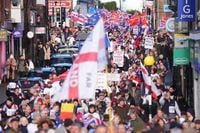 Hundreds take to the streets over plan to house asylum seekers at barracks