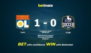 Lyon Dominates FCSB 4-0, Advances To Quarter-Finals