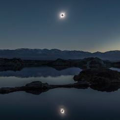  A Total Solar Eclipse Reflected 