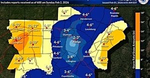 Record Snowfall And Deep Freeze Paralyze North Carolina