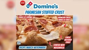 Domino's Pizza Launches First-Ever Stuffed Crust Pizza