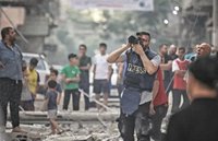 "Protecting Palestinian Journalists": Israeli enemy targets media professionals in Gaza
