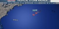 Tropical Storm Andrea, the first of the Atlantic hurricane season, has formed