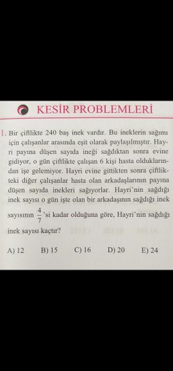 İnek sayısı tam olarak kaçtır?