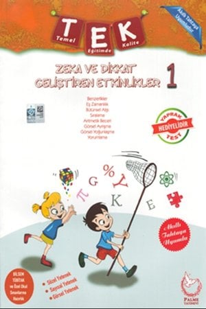 Palme 1.Sınıf Tek Zeka ve Dikkat Geliştiren Etkinlikler + Yaprak Test