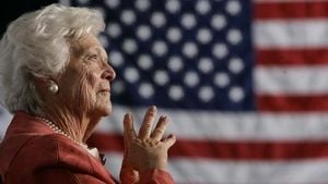 Melania Trump Honors Barbara Bush With Postal Stamp Unveiling