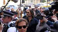 Russell Brand Arrives at London Court to Face Rape and Sexual Assault Charges