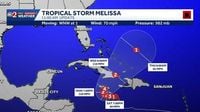 Tropical Storm Melissa expected to slam Caribbean islands; up to 25 inches of rain possible