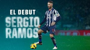 Sergio Ramos Scores First Goal For Rayados Against Santos Laguna