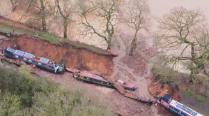 Giant Canal Collapse In Shropshire Leaves Boats Sunk And Residents Homeless