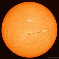  An Extremely Long Filament on the Sun 