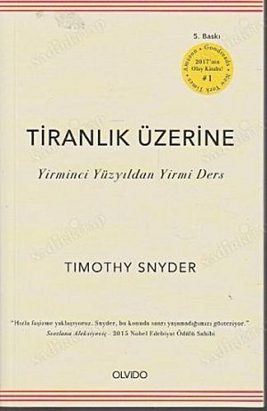 Tiranlık Üzerine: Yirminci Yüzyıldan Yirmi Ders