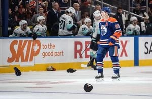 Oilers Triumph Over Kraken As Nugent-Hopkins Shines