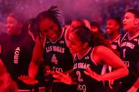 Undrafted rookie closes show on Aces star’s big night