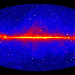 Fermi'nin 12 Yıllık Gökyüzü Gama Işını Haritası