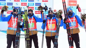 French Biathlon Team Wins Fourth Consecutive Relay