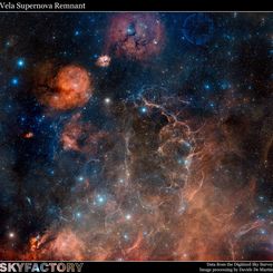 Vela Supernova Remnant in Visible Light