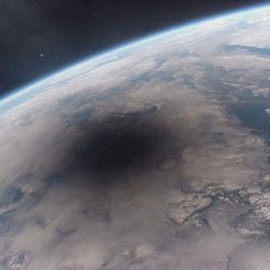 Looking Back at an Eclipsed Earth