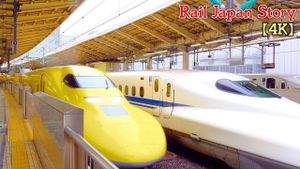 Doctor Yellow Shinkansen Dashes Through Fields Of Sunflowers