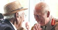 Hero, 105, shares intimate chat with 'brave' Charles about cancer battle