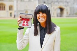 Claudia Winkleman Receives MBE From King Charles