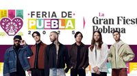 Feria de Puebla 2025: Cartel oficial de Artistas que darán conciertos GRATIS en el Teatro del Pueblo