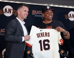 Rafael Devers Embraces New Role With San Francisco Giants