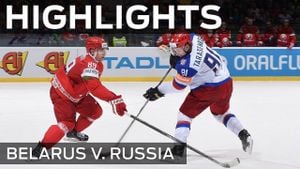 Russia Edges Belarus 4-3 After Overtime Thriller