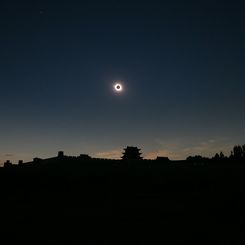 Eclipse over the Great Wall